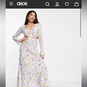 ASOS DESIGN cut out side maxi dress